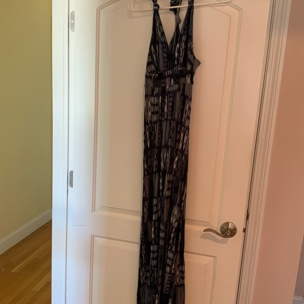 Woman’s maxi dress navy /gray